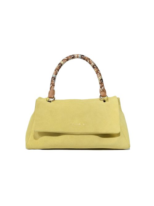 Borsa Sveva Longuette Peach Flowers in suede Cedro ORCIANI | B02159 PEFCED